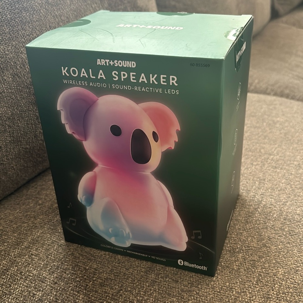 New In Box Art+Sound Koala Speaker